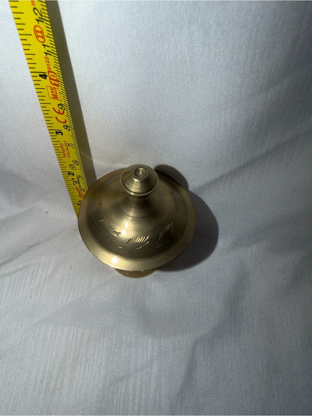 Vintage Etched Brass 3-Piece Coffee Set - Picture 7 of 16